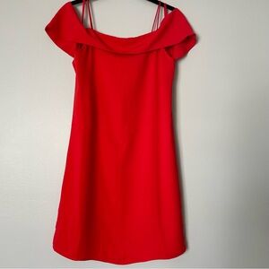 Akira Scarlet Red Off the Shoulder Dress NWT